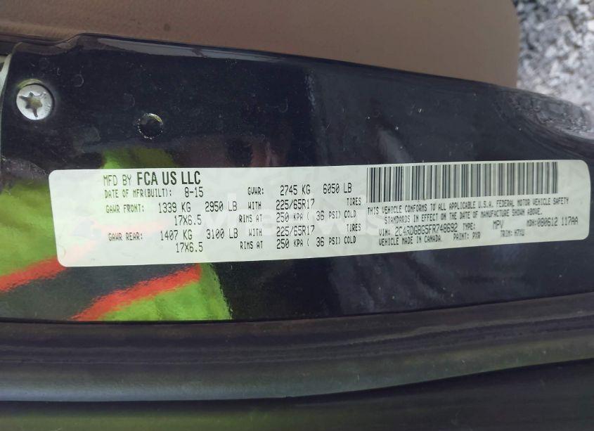 Photo 9 of 2015 Dodge Grand CARAVAN AMERICAN VALUE PKG (VIN 2C4RDGBG5FR748692)