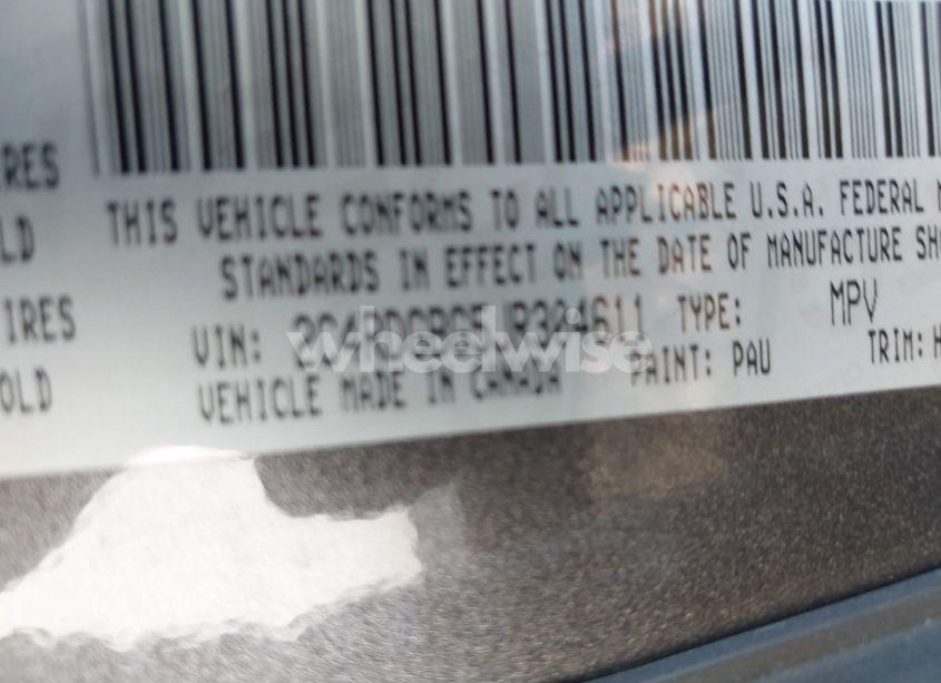 Photo 9 of 2018 Dodge Grand CARAVAN SE (VIN 2C4RDGBG5JR304611)