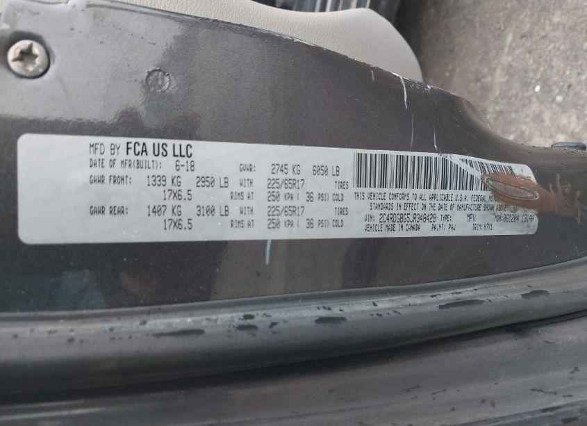 Photo 9 of 2018 Dodge Grand CARAVAN SE (VIN 2C4RDGBG5JR348429)