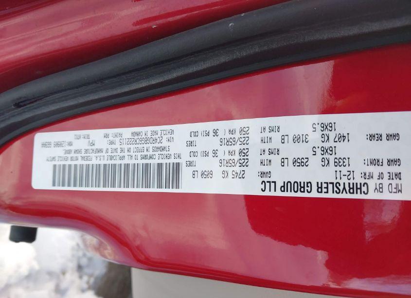 Photo 9 of 2012 Dodge Grand CARAVAN SE/AVP (VIN 2C4RDGBG6CR222115)