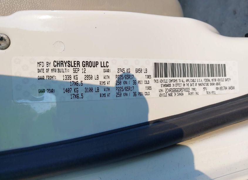 Photo 9 of 2013 Dodge Grand CARAVAN SE (VIN 2C4RDGBG6DR570322)