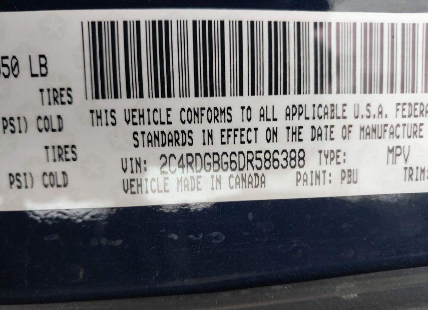 Photo 9 of 2013 Dodge Grand CARAVAN AMERICAN VALUE PKG (VIN 2C4RDGBG6DR586388)