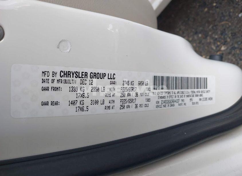 Photo 9 of 2013 Dodge Grand CARAVAN SE (VIN 2C4RDGBG6DR644337)