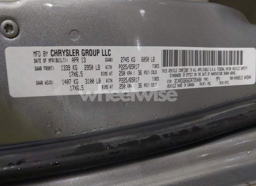 Photo 9 of 2013 Dodge Grand CARAVAN SE (VIN 2C4RDGBG6DR735480)