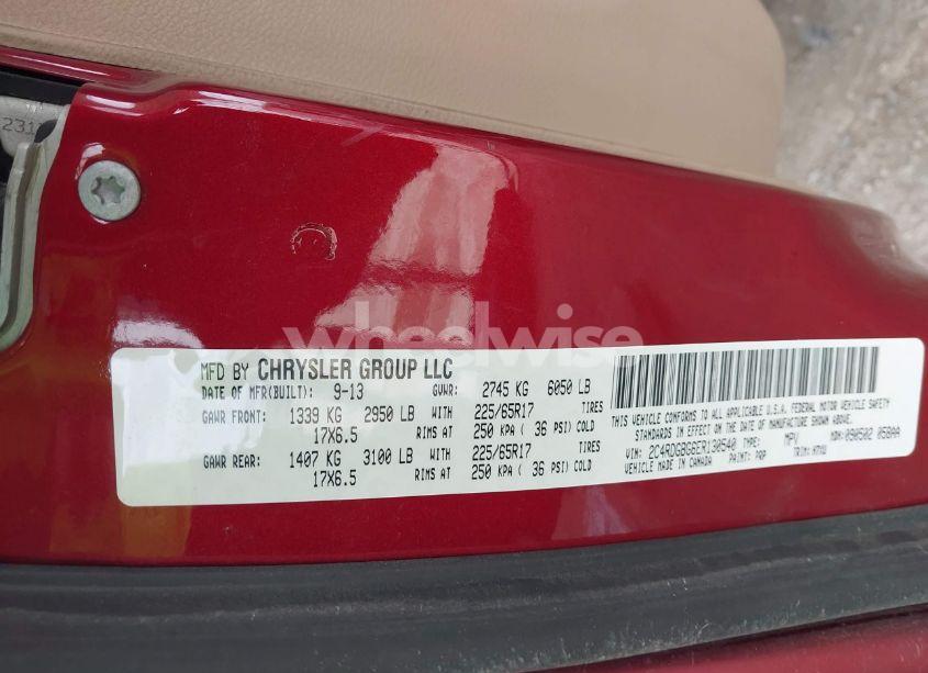 Photo 9 of 2014 Dodge Grand CARAVAN SE (VIN 2C4RDGBG6ER130540)