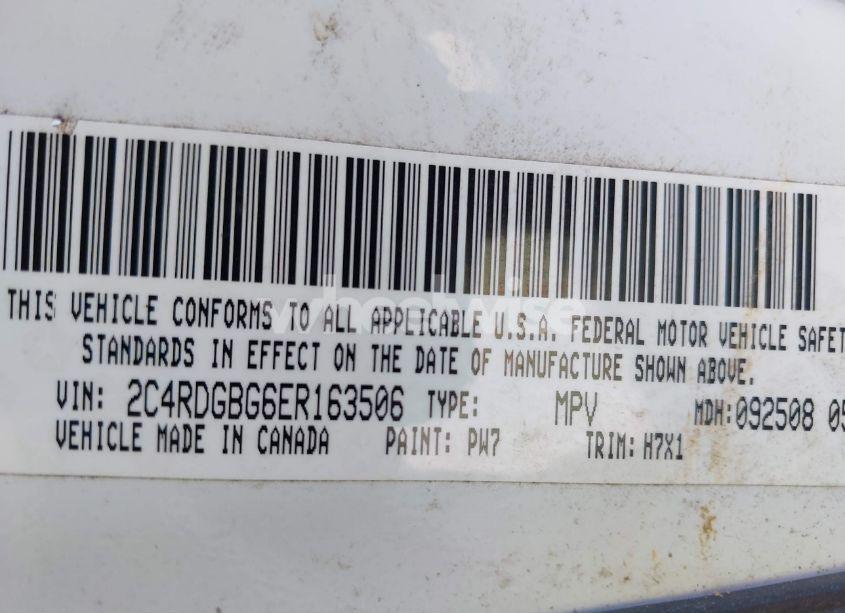 Photo 9 of 2014 Dodge Grand CARAVAN SE (VIN 2C4RDGBG6ER163506)