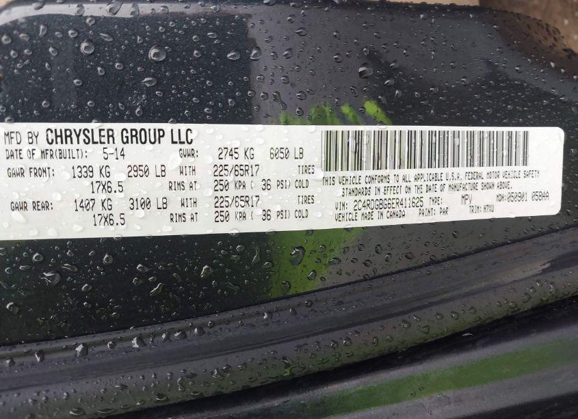 Photo 9 of 2014 Dodge Grand CARAVAN AMERICAN VALUE PKG (VIN 2C4RDGBG6ER411625)