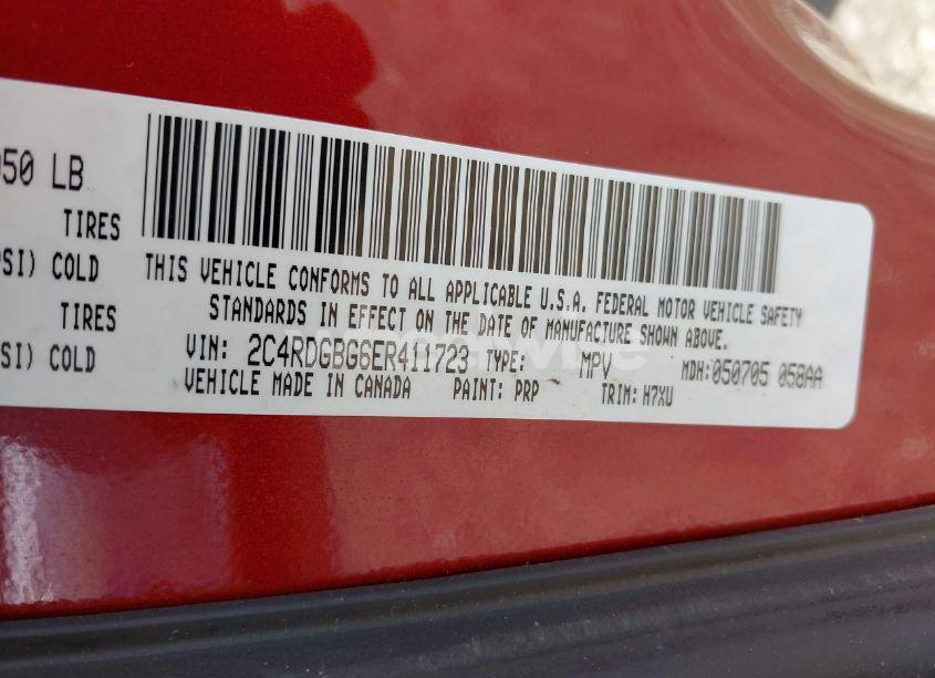 Photo 9 of 2014 Dodge Grand CARAVAN AMERICAN VALUE PKG (VIN 2C4RDGBG6ER411723)