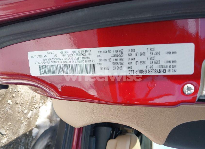 Photo 9 of 2015 Dodge Grand CARAVAN AMERICAN VALUE PKG (VIN 2C4RDGBG6FR542605)