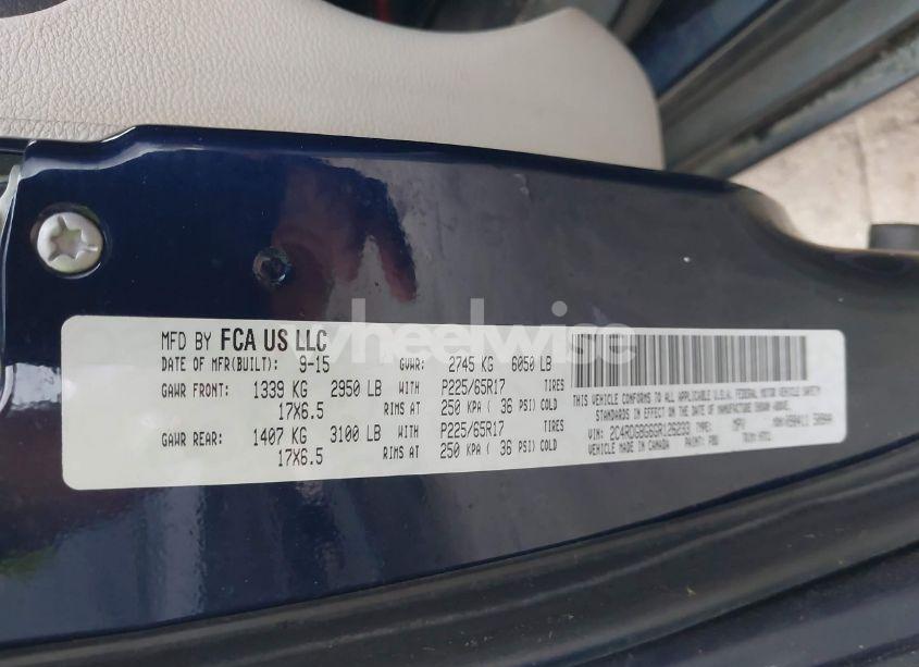 Photo 9 of 2016 Dodge Grand CARAVAN AMERICAN VALUE PKG (VIN 2C4RDGBG6GR126233)