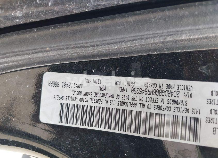 Photo 9 of 2017 Dodge Grand CARAVAN SE (VIN 2C4RDGBG6HR645350)