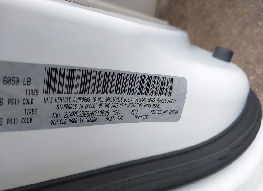 Photo 9 of 2017 Dodge Grand CARAVAN SE (VIN 2C4RDGBG6HR713808)