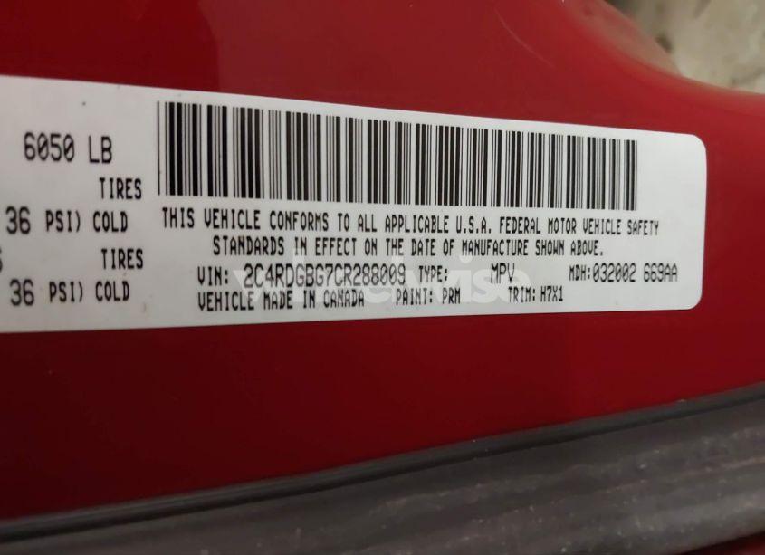 Photo 9 of 2012 Dodge Grand CARAVAN SE/AVP (VIN 2C4RDGBG7CR288009)