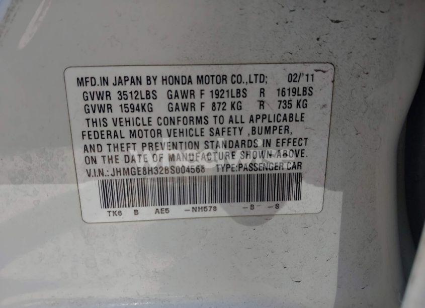 Photo 9 of 2011 Honda Fit (VIN 2C4RDGBG7DR******)