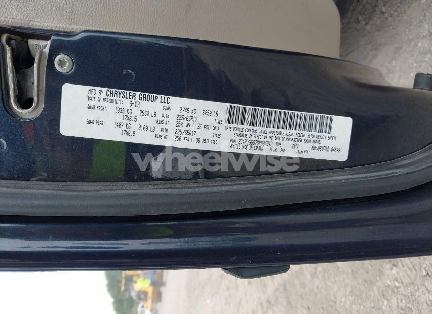 Photo 9 of 2013 Dodge Grand CARAVAN AMERICAN VALUE PKG (VIN 2C4RDGBG7DR804242)