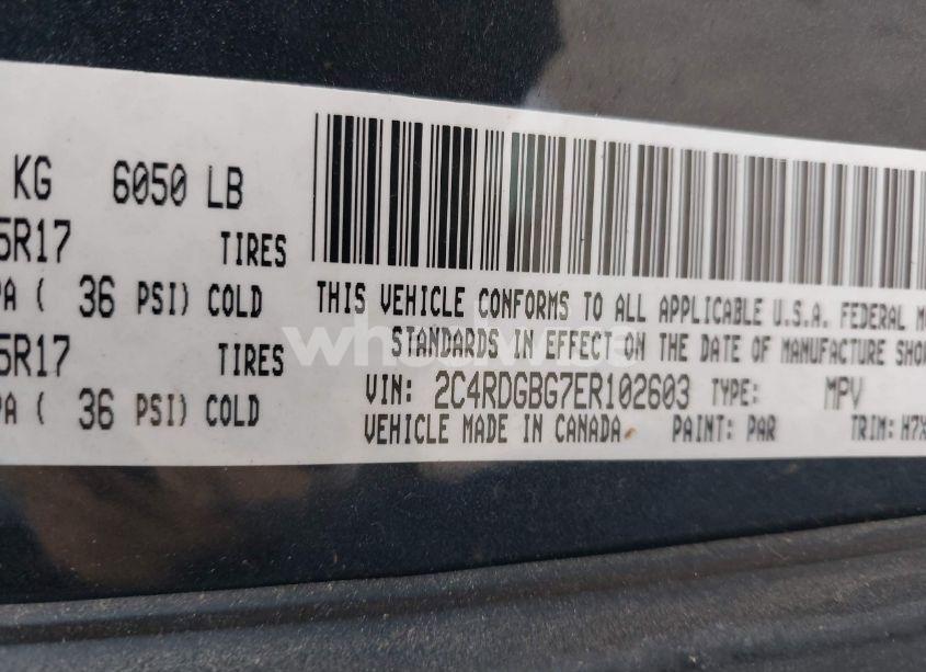 Photo 9 of 2014 Dodge Grand CARAVAN AMERICAN VALUE PKG (VIN 2C4RDGBG7ER102603)