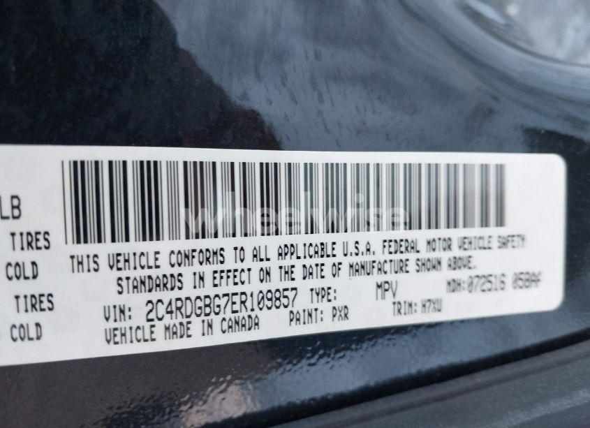 Photo 9 of 2014 Dodge Grand CARAVAN SE (VIN 2C4RDGBG7ER109857)