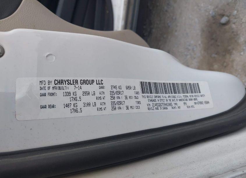 Photo 9 of 2014 Dodge Grand CARAVAN AMERICAN VALUE PKG (VIN 2C4RDGBG7ER463085)