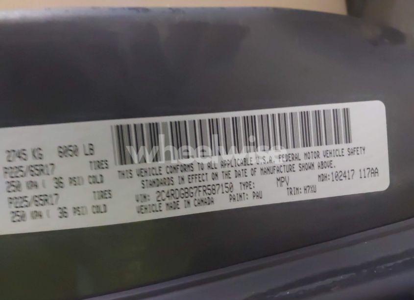 Photo 9 of 2015 Dodge Grand CARAVAN SE (VIN 2C4RDGBG7FR587150)