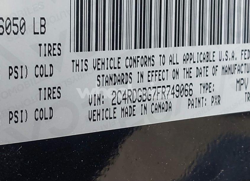 Photo 9 of 2015 Dodge Grand CARAVAN AMERICAN VALUE PKG (VIN 2C4RDGBG7FR749066)