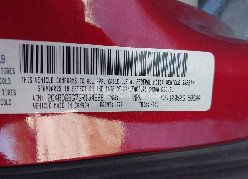 Photo 9 of 2016 Dodge Grand CARAVAN AMERICAN VALUE PKG (VIN 2C4RDGBG7GR134888)