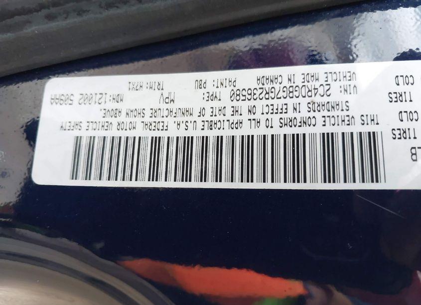 Photo 8 of 2016 Dodge Grand CARAVAN SE (VIN 2C4RDGBG7GR236580)