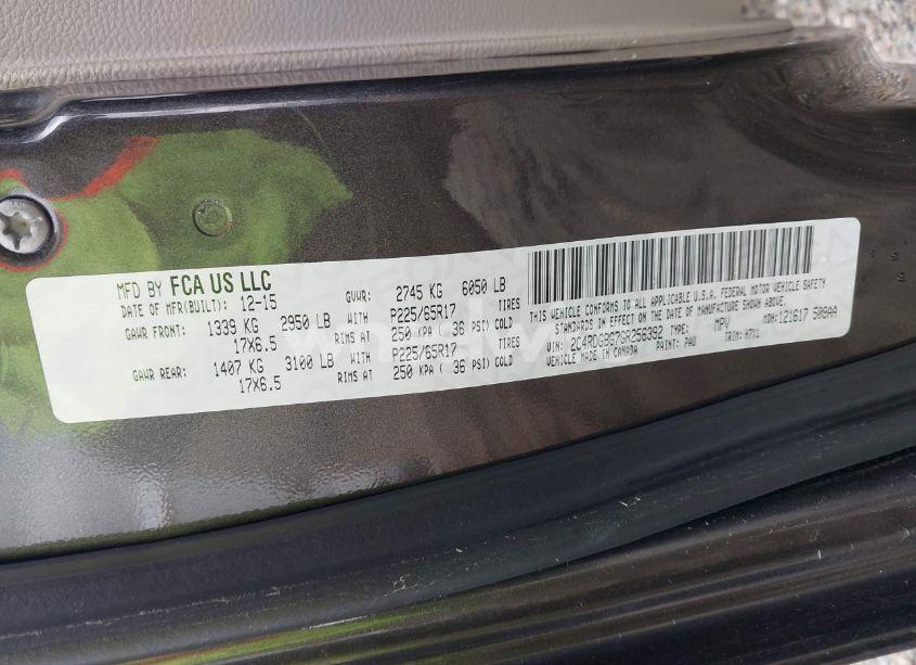 Photo 9 of 2016 Dodge Grand CARAVAN AMERICAN VALUE PKG (VIN 2C4RDGBG7GR256392)