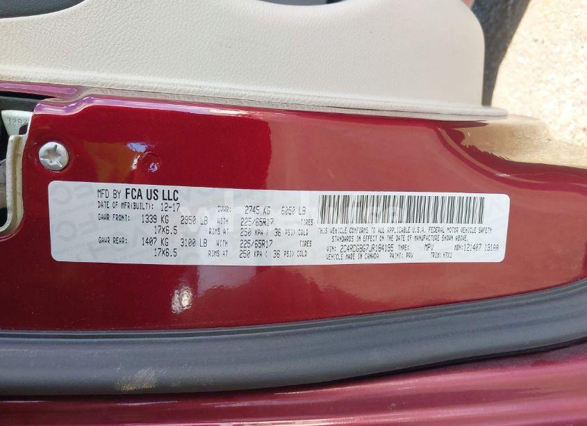 Photo 8 of 2018 Dodge Grand CARAVAN SE (VIN 2C4RDGBG7JR184195)