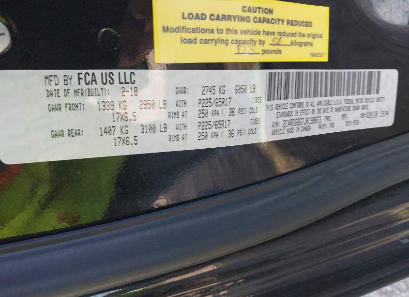 Photo 9 of 2018 Dodge Grand CARAVAN SE PLUS (VIN 2C4RDGBG7JR198873)