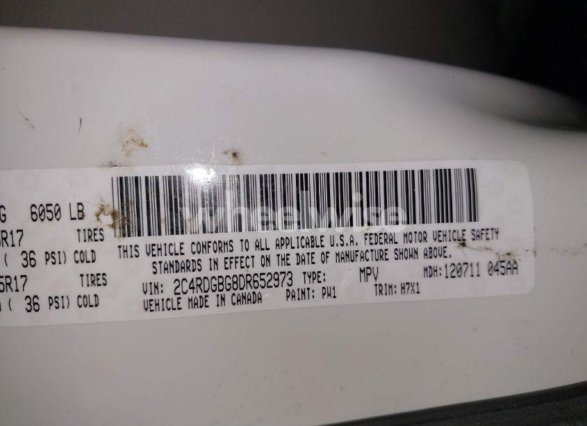 Photo 9 of 2013 Dodge Grand CARAVAN SE (VIN 2C4RDGBG8DR652973)