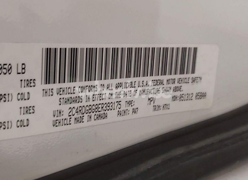 Photo 9 of 2014 Dodge Grand CARAVAN SE (VIN 2C4RDGBG8ER393175)