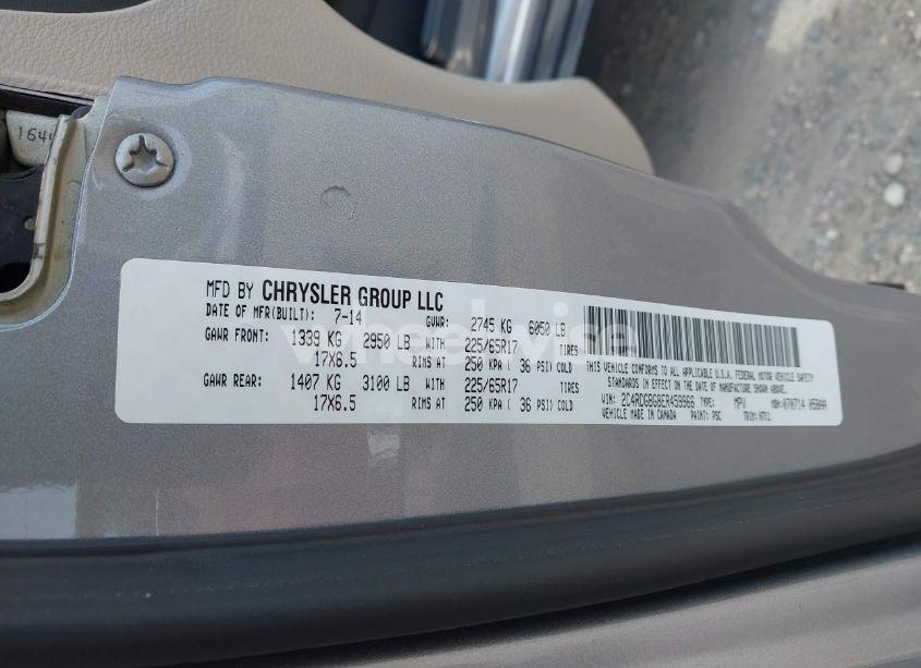 Photo 9 of 2014 Dodge Grand CARAVAN AMERICAN VALUE PKG (VIN 2C4RDGBG8ER459966)