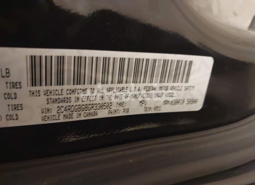 Photo 9 of 2016 Dodge Grand CARAVAN SE (VIN 2C4RDGBG8GR330502)