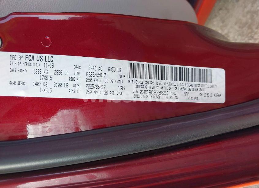 Photo 9 of 2019 Dodge Grand CARAVAN SE (VIN 2C4RDGBG8KR585255)