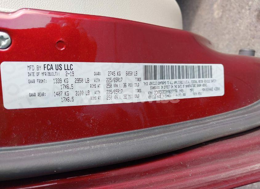 Photo 9 of 2019 Dodge Grand CARAVAN SE (VIN 2C4RDGBG8KR637158)