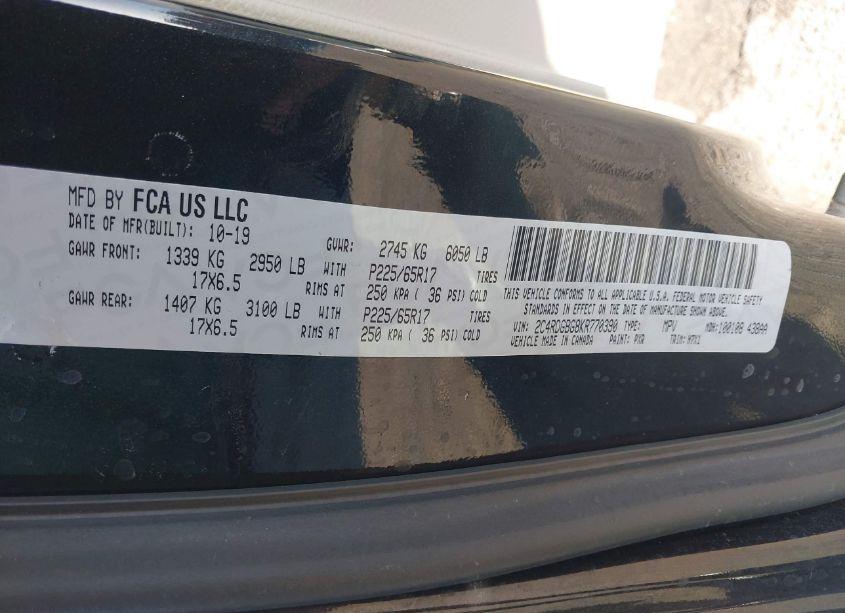 Photo 9 of 2019 Dodge Grand CARAVAN SE (VIN 2C4RDGBG8KR770390)