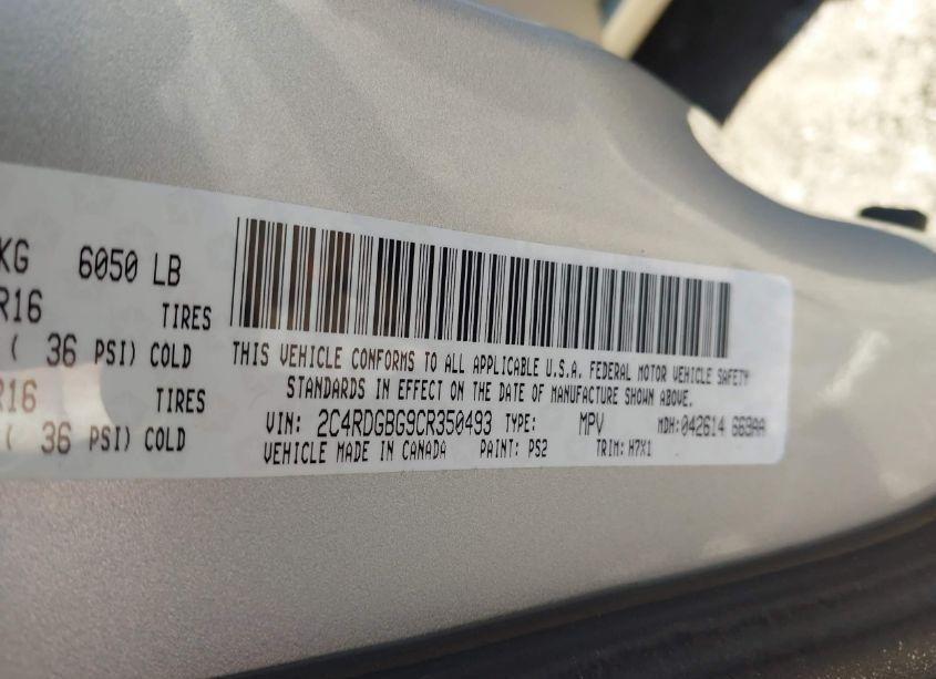 Photo 9 of 2012 Dodge Grand CARAVAN SE/AVP (VIN 2C4RDGBG9CR350493)