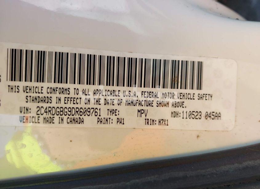 Photo 9 of 2013 Dodge Grand CARAVAN SE (VIN 2C4RDGBG9DR609761)