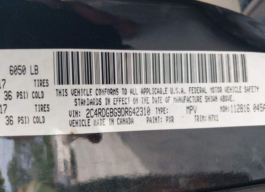 Photo 9 of 2013 Dodge Grand CARAVAN SE (VIN 2C4RDGBG9DR642310)