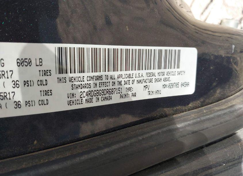 Photo 9 of 2013 Dodge Grand CARAVAN SE (VIN 2C4RDGBG9DR687151)