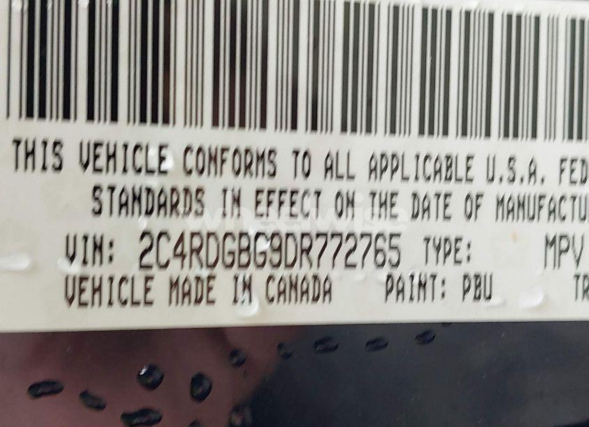 Photo 9 of 2013 Dodge Grand CARAVAN SE (VIN 2C4RDGBG9DR772765)