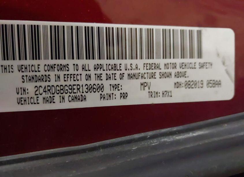 Photo 9 of 2014 Dodge Grand CARAVAN AMERICAN VALUE PKG (VIN 2C4RDGBG9ER130600)