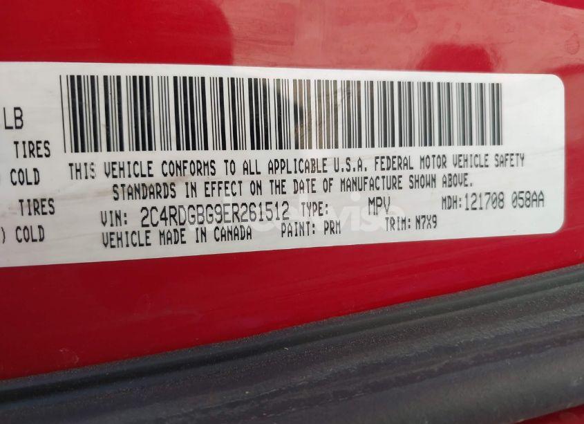 Photo 9 of 2014 Dodge Grand CARAVAN AVP/SE (VIN 2C4RDGBG9ER261512)