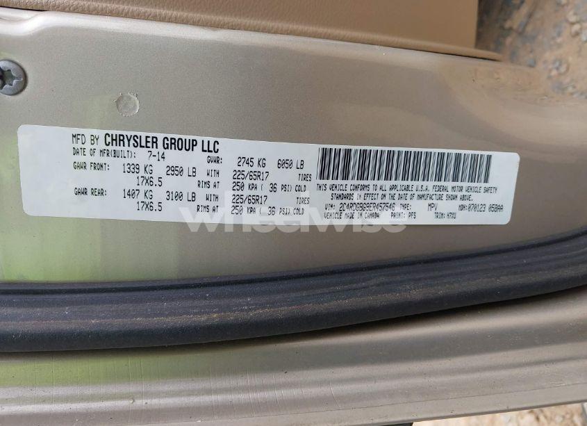 Photo 9 of 2014 Dodge Grand CARAVAN AMERICAN VALUE PKG (VIN 2C4RDGBG9ER457546)