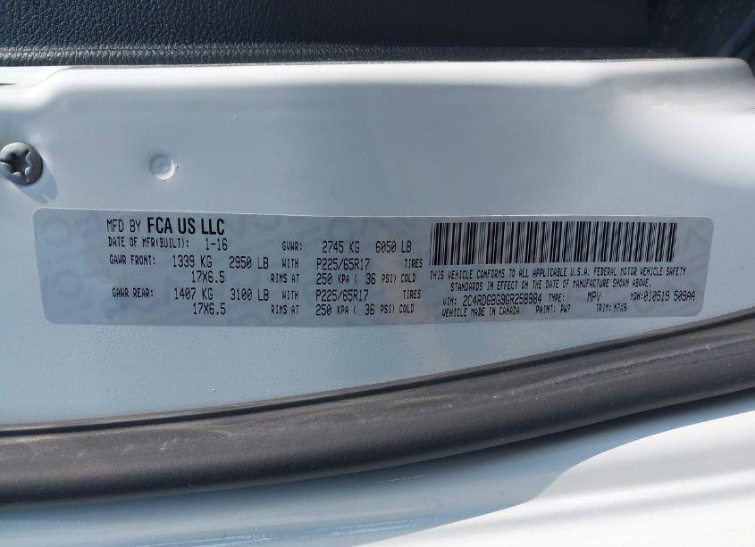 Photo 17 of 2016 Dodge Grand CARAVAN SE PLUS (VIN 2C4RDGBG9GR258984)