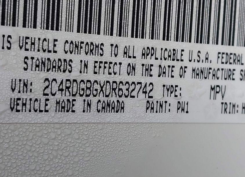 Photo 9 of 2013 Dodge Grand CARAVAN SE (VIN 2C4RDGBGXDR632742)