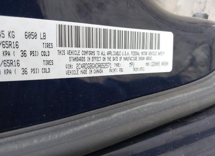 Photo 9 of 2013 Dodge Grand CARAVAN AMERICAN VALUE PKG (VIN 2C4RDGBGXDR652571)