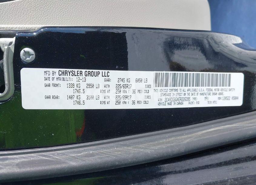 Photo 9 of 2014 Dodge Grand CARAVAN SE 30TH ANNIVERSARY (VIN 2C4RDGBGXER226395)