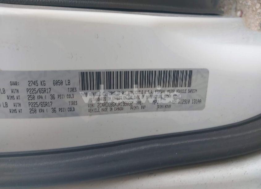 Photo 9 of 2018 Dodge Grand CARAVAN SE PLUS (VIN 2C4RDGBGXJR199032)