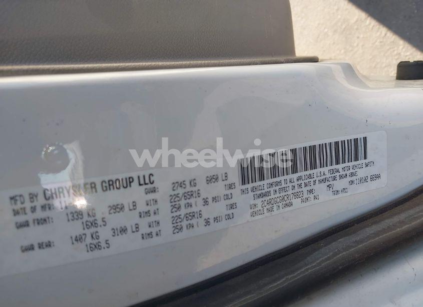 Photo 9 of 2012 Dodge Grand CARAVAN SXT (VIN 2C4RDGCG0CR178823)